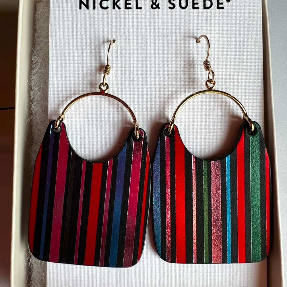 Multicolor Striped Earrings “After Party” Charlies